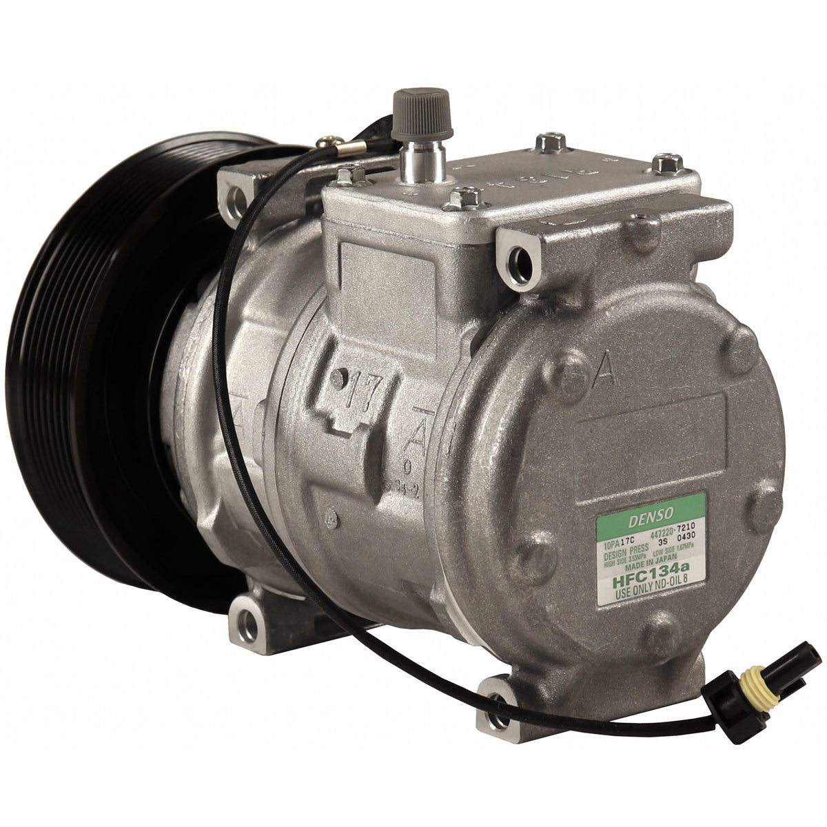 10PA17C A/C Compressor RE46609 for John Deere Engine 4045 6068 Tractor 5210 5520 5725 6403 6603 7630 7930 5520N 6100D 8100T 8400T Type-2 - KUDUPARTS
