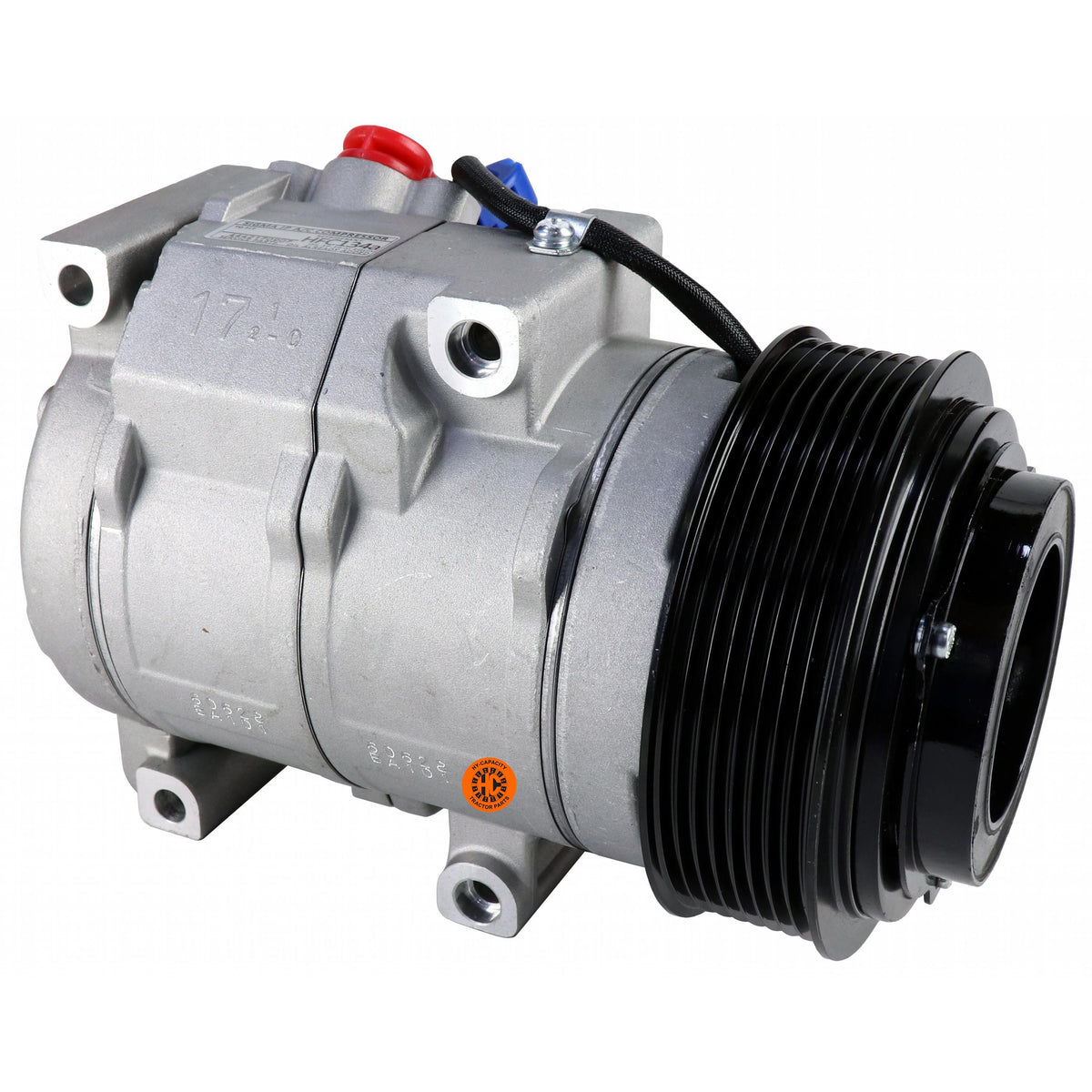 10SRE18C A/C Compressor RE284680 for John Deere Loader 310K 310SK 315SK 325K 325SK 410K 710K 210K 344K - KUDUPARTS