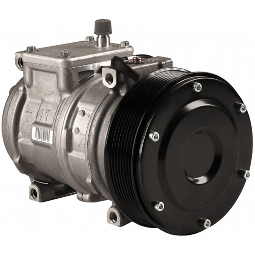 10PA17C A/C Compressor RE46609 for John Deere Engine 4045 6068 Tractor 5210 5520 5725 6403 6603 7630 7930 5520N 6100D 8100T 8400T Type-2 - KUDUPARTS