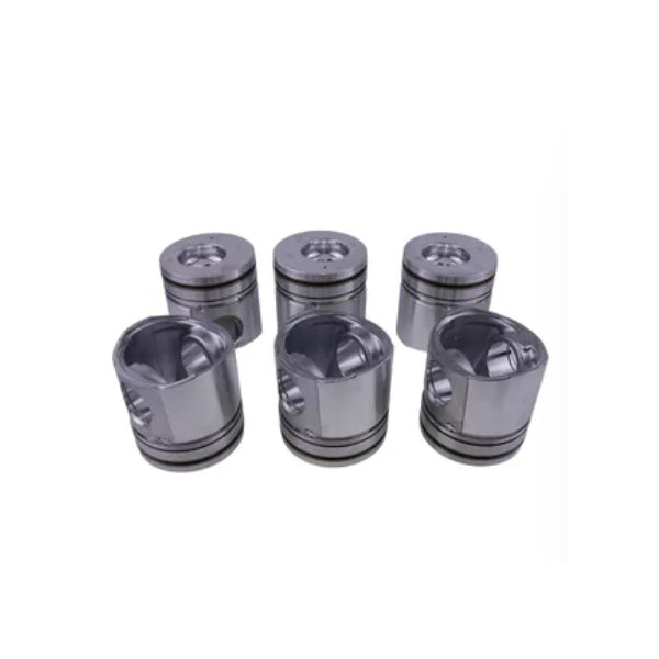 6 Pcs Piston 3926632 for Cummins Engine B3.9L 4B 4BT 4BTA 4BTAA B5.9L 6B 6BT 6BTA 6BTAA - KUDUPARTS