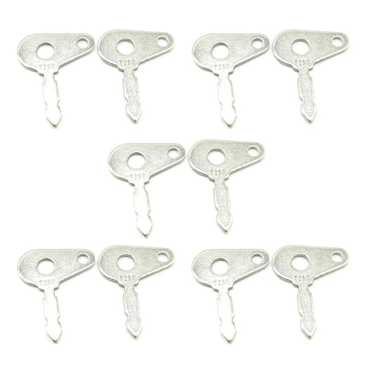 10 Ignition Key For Lucas Ford New Holland Case Tractor T250 8223438 54324157 Ship to US - KUDUPARTS