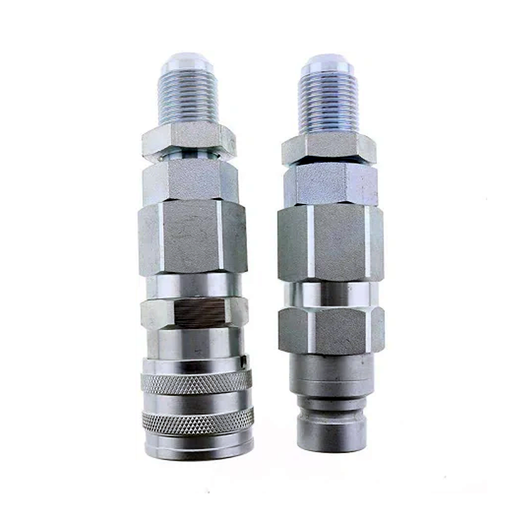 #10 JIC Thread 1/2" Flat Face Hydraulic Quick Connect Coupler for CASE 410 420 430 435 440 450 40XT 60XT 70XT - KUDUPARTS