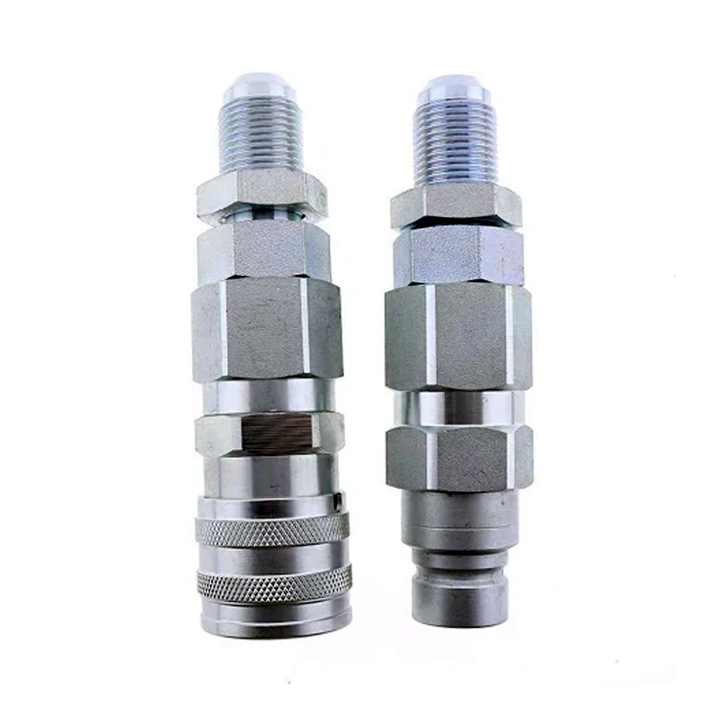 #10 JIC Thread 1/2" Flat Face Hydraulic Quick Connect Coupler for GEHL 4635 4640 4835 4840 5240 5640 6640 - KUDUPARTS