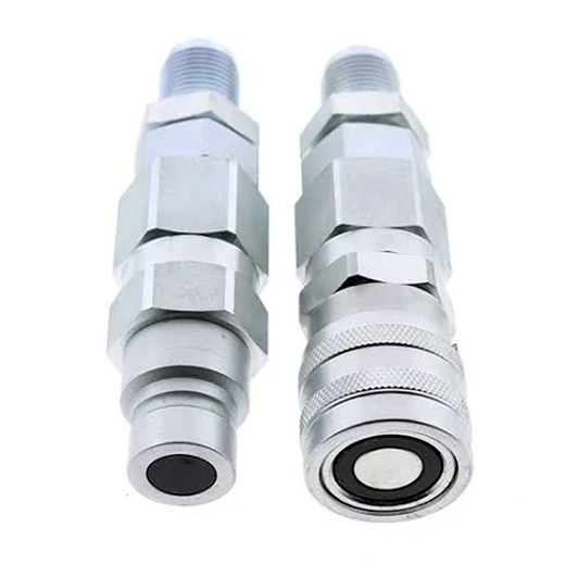 #10 JIC Thread 1/2" Flat Face Hydraulic Quick Connect Coupler for CASE 410 420 430 435 440 450 40XT 60XT 70XT - KUDUPARTS