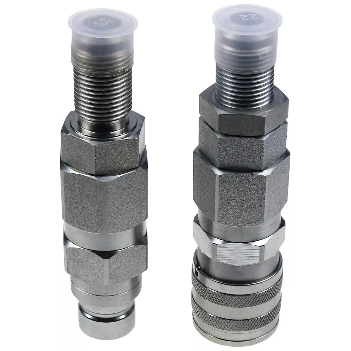 Raccord rapide hydraulique à face plate, filetage JIC n° 10, 1/2", pour Bobcat 463, 553, 753, 763