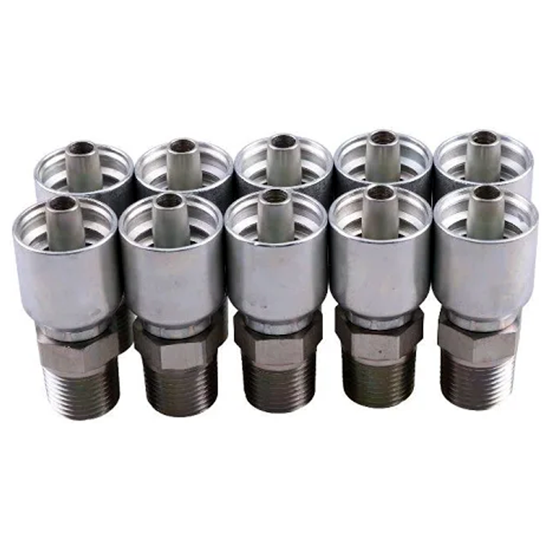 10PCS Hydraulic Hose Fitting With 1/2" NPT Thread 10143-8-6 for Parker - KUDUPARTS