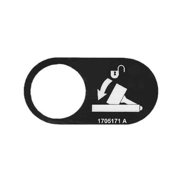 Lot de 10 autocollants « Flèche repliée » 1705171 pour nacelles élévatrices JLG 1100S, 1200SJP, 1350SJP, 1250AJP et 1500AJP