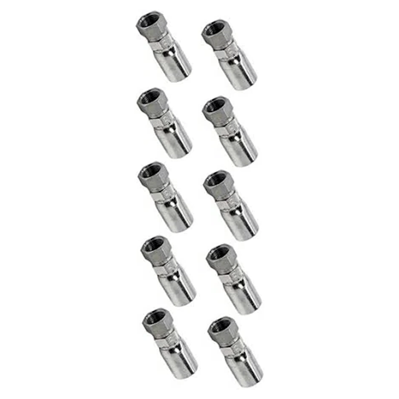 10 Pcs Hydraulic Hose Fitting With 5/8" Thread FJX-08-10 for Parker