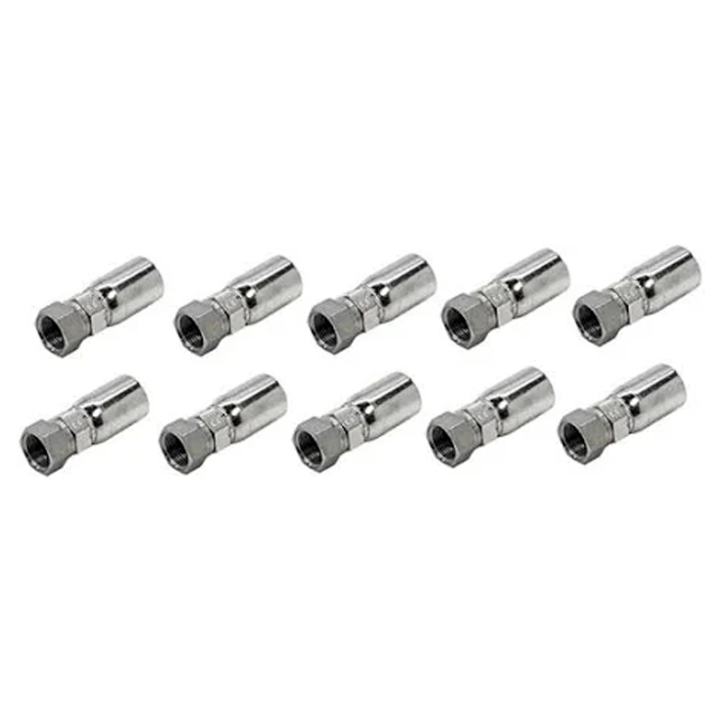 10 Pcs Hydraulic Hose Fitting With 5/8" Thread FJX-08-10 for Parker - KUDUPARTS