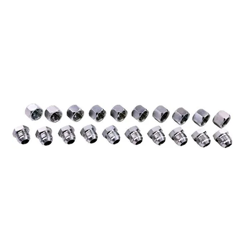 10 Pieces 3/4" JIC Cap and Plug Combo Hydraulic Fitting 2408-12 0304-C-12 - KUDUPARTS