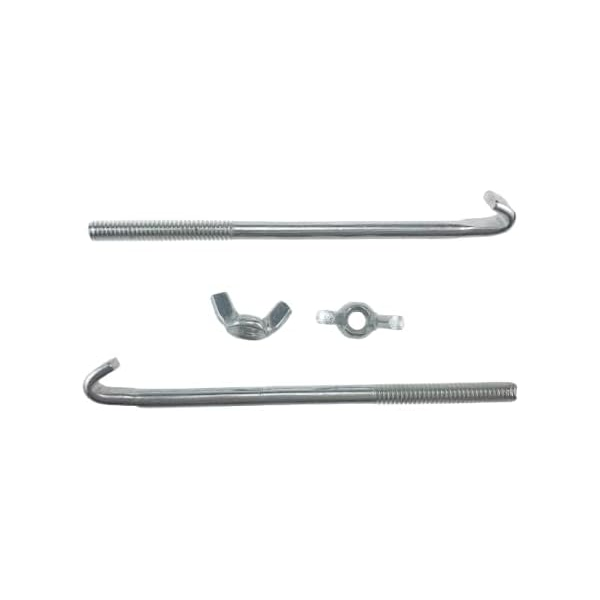 11 Inch Battery Bracket With Wing Nut M120206 for John Deere Tractor 240 245 260 265 285 455 Mower 1445 1420 1545 - KUDUPARTS