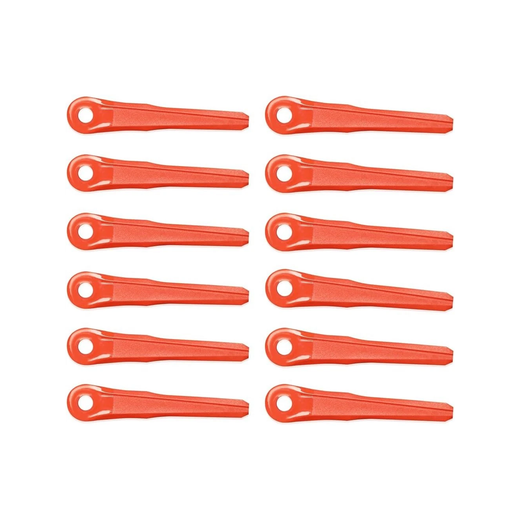 12 Pieces Plastic Blade 4002-007-1000 for Stihl PolyCut Mowing Head 6-2 7-3 28-2 48-2 - KUDUPARTS