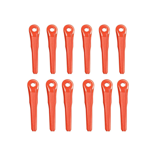 12 Pieces Plastic Blade 4002-007-1000 for Stihl PolyCut Mowing Head 6-2 7-3 28-2 48-2 - KUDUPARTS