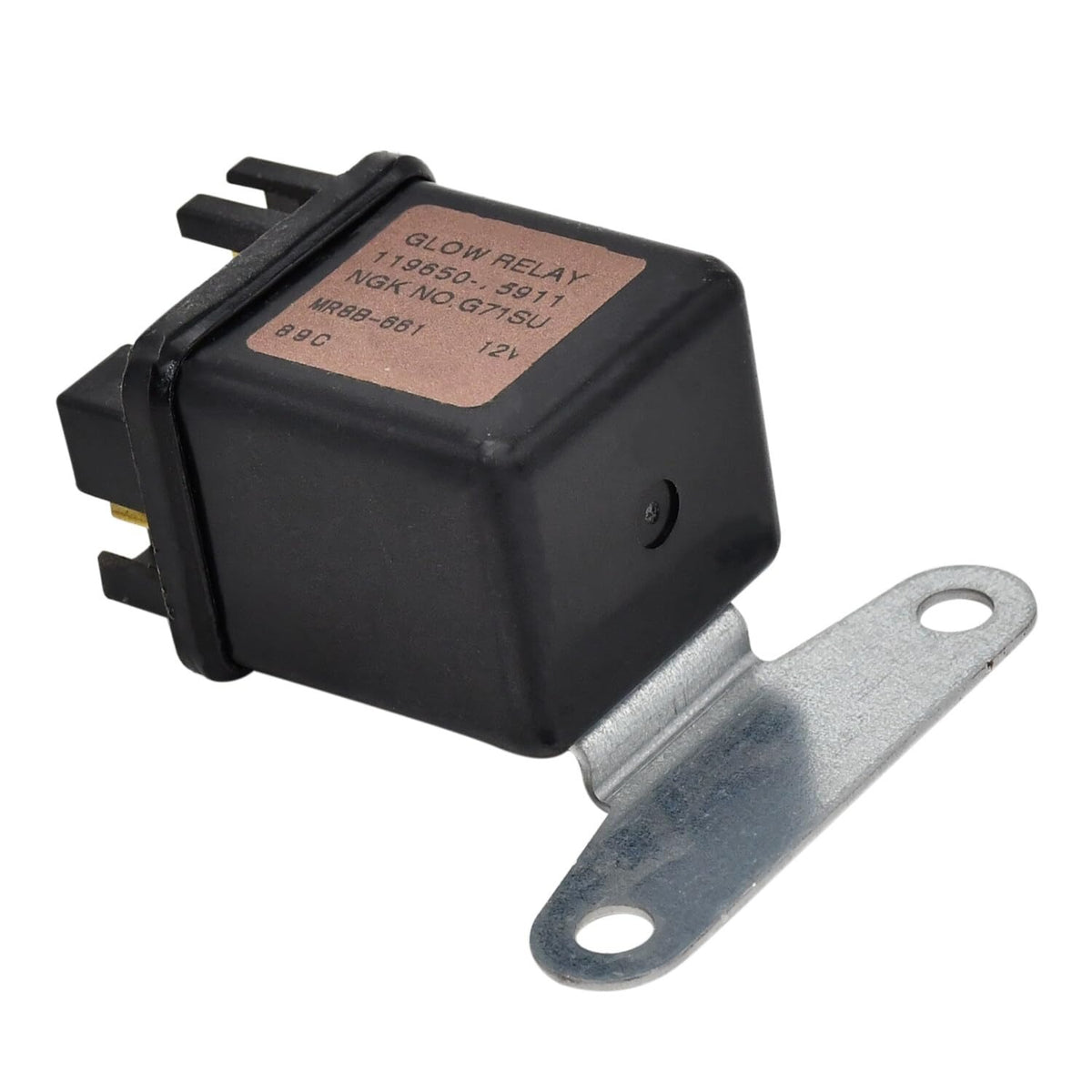 12V Glow Plug Relay 16415-65600 16415-65602 for Kubota Engine D722 D902 D905 D1105 V3300 Type 2 - KUDUPARTS