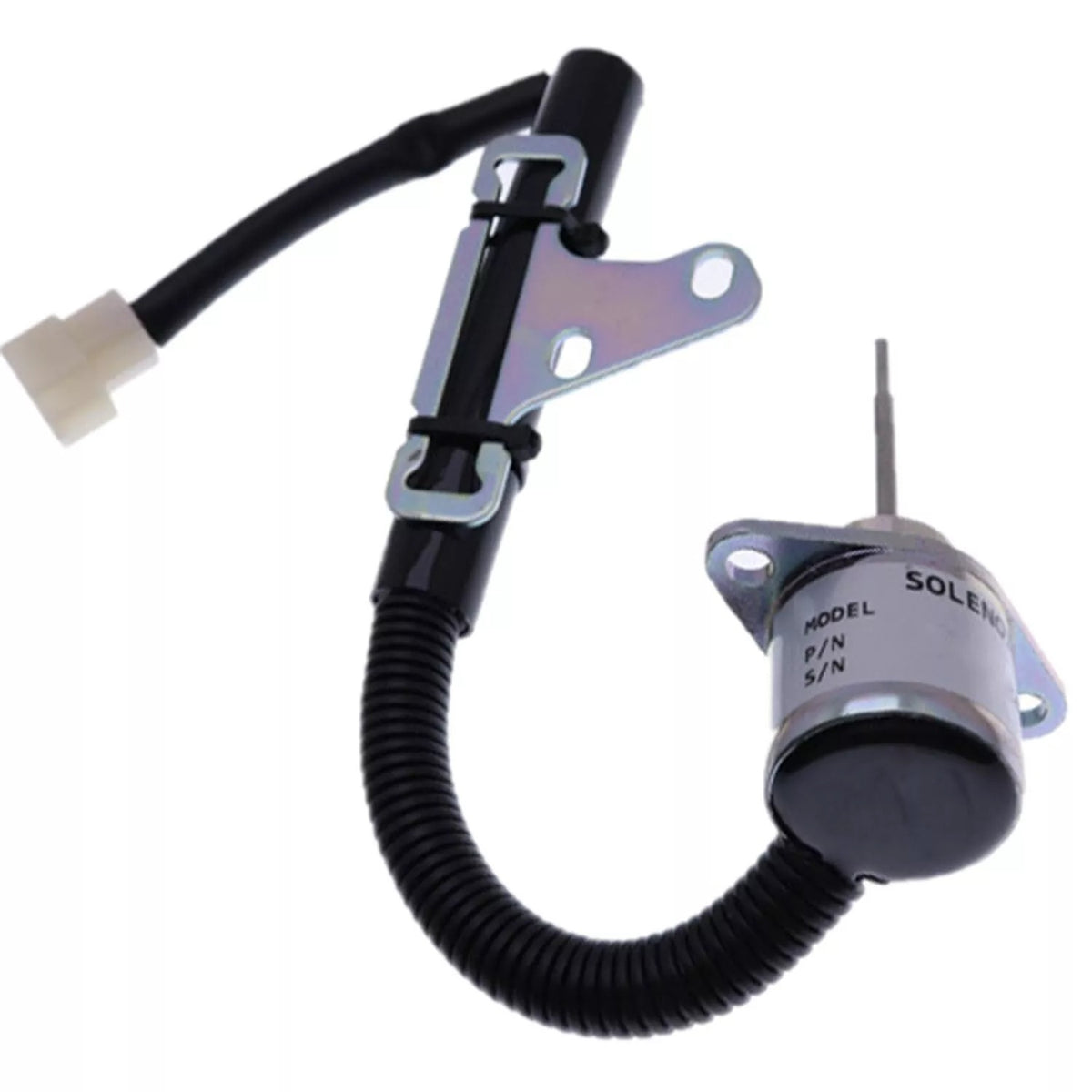 12V Shutoff Solenoid 102799601CC for Kubota Engine D722 Bobcat Utility Vehicle 2200 2200S 2300 - KUDUPARTS