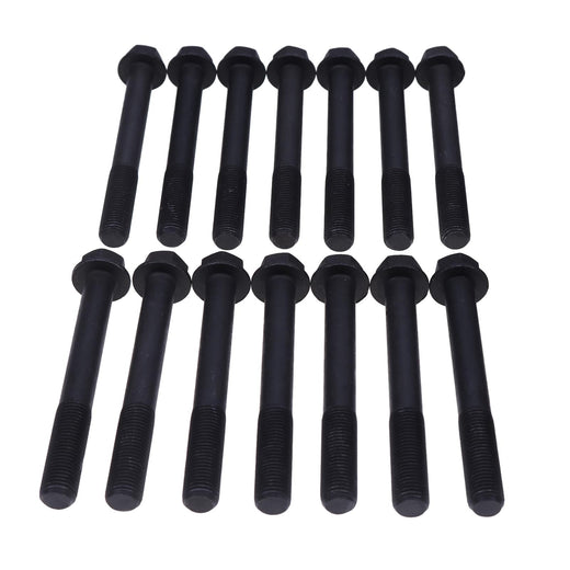 14Pcs Cylinder Head Bolt 25-15024-00 for Kubota D1105 Carrier CT3.69 CT3-69-TV Engine - KUDUPARTS