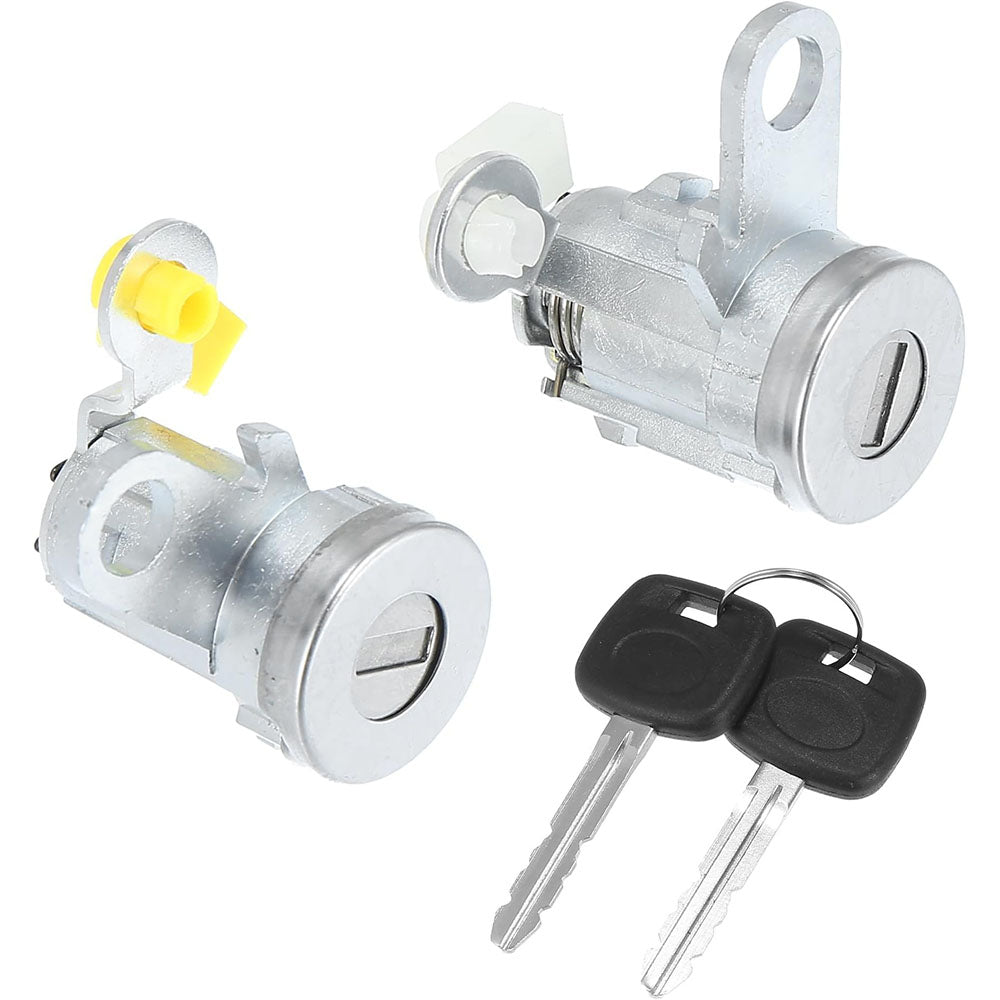 1 Pair Front Door Lock Cylinder Set with Keys 69051-35070 69052-35070 for Toyota Tacoma 1995-2004