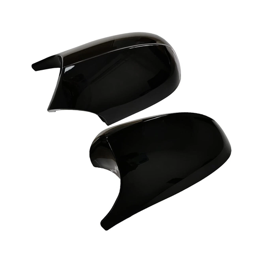 1 Pair Gloss Black M3 Style Side Mirror Cover Cap 51167205291 51167205292 for BMW E90 E92 E93 E82 323i 325i 328i 335i LCI 2009-2011 - KUDUPARTS