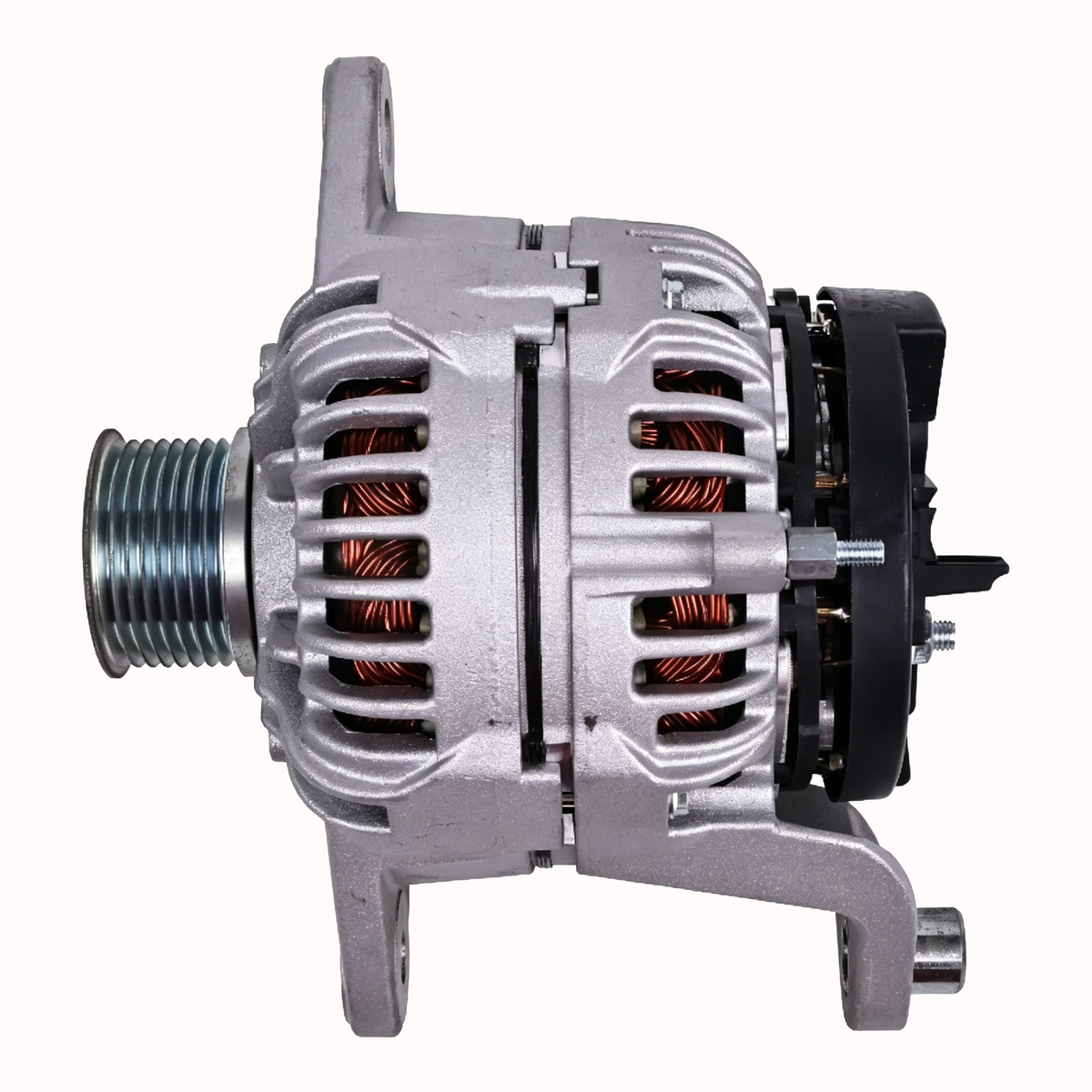 24V 120A Alternator 84383847 for FPT Iveco 667TA/EED CASE 2355 3555 1121G 2050M 1650M 521G 621F 621G 721F 721G 921F 821G - KUDUPARTS
