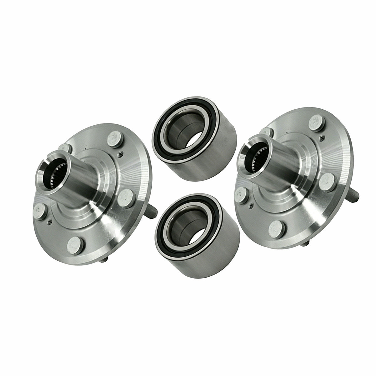 2 Sets Front Wheel Hub Bearing Kit LS-WHB014 for Honda CR-V Prelude - KUDUPARTS