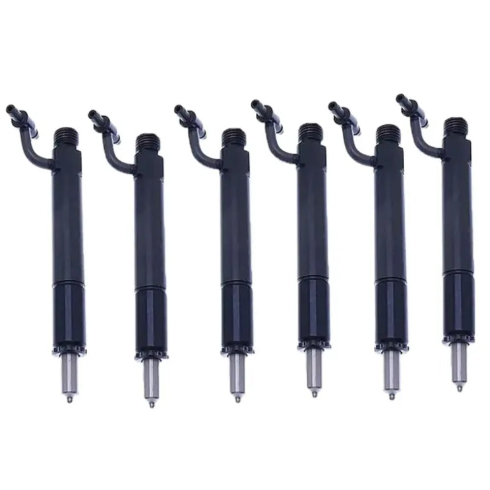 6pcs Fuel Injectors 675967C91 631571C91 Compatible with Case-IH 966 1066 1086 1466 1486 1566 1568 1586 3688 4166 4186 815 1440 - KUDUPARTS
