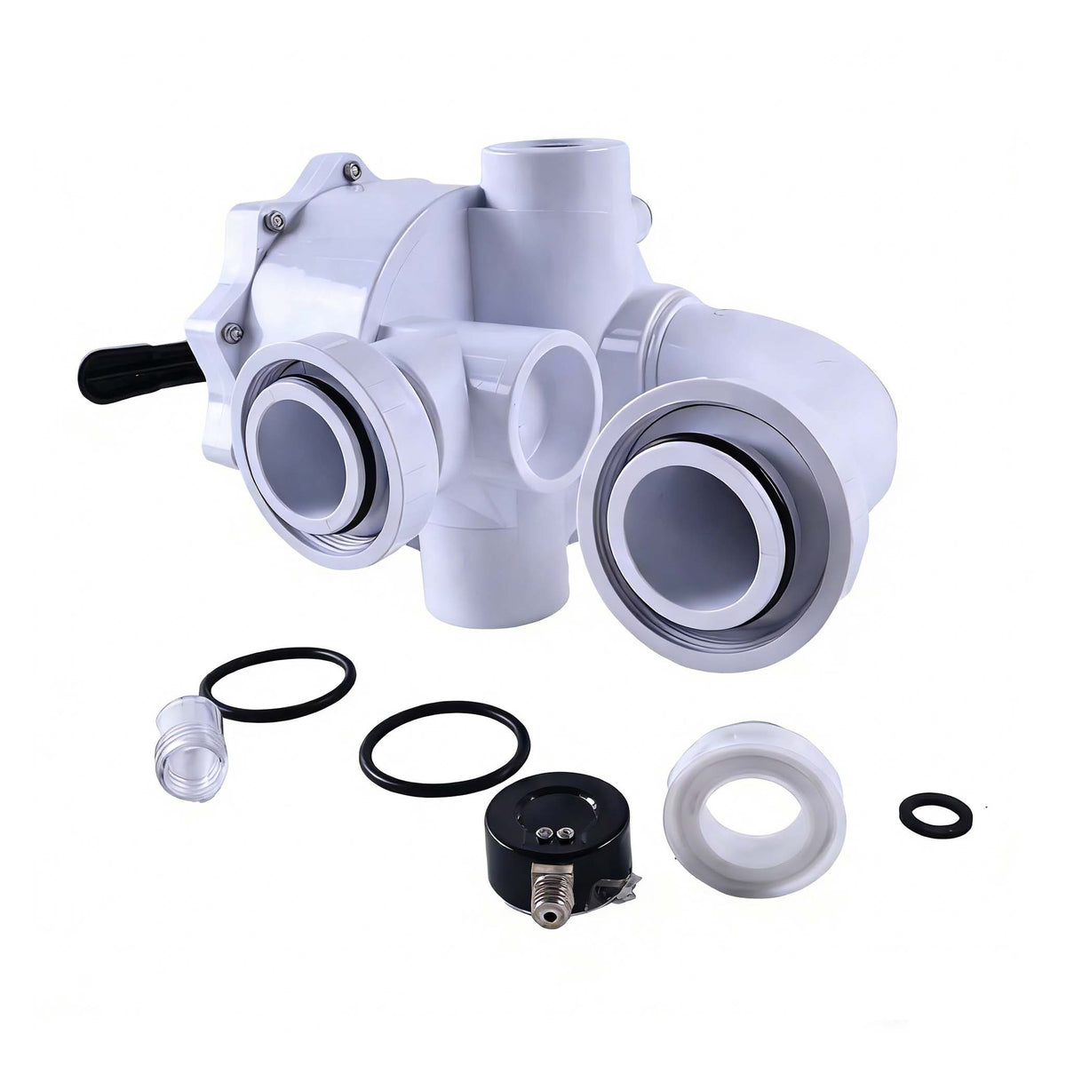 2-Inch Threaded Multiport Valve 261152 for Pentair FNS Nautilus Plus Pool And Spa DE Filter - KUDUPARTS