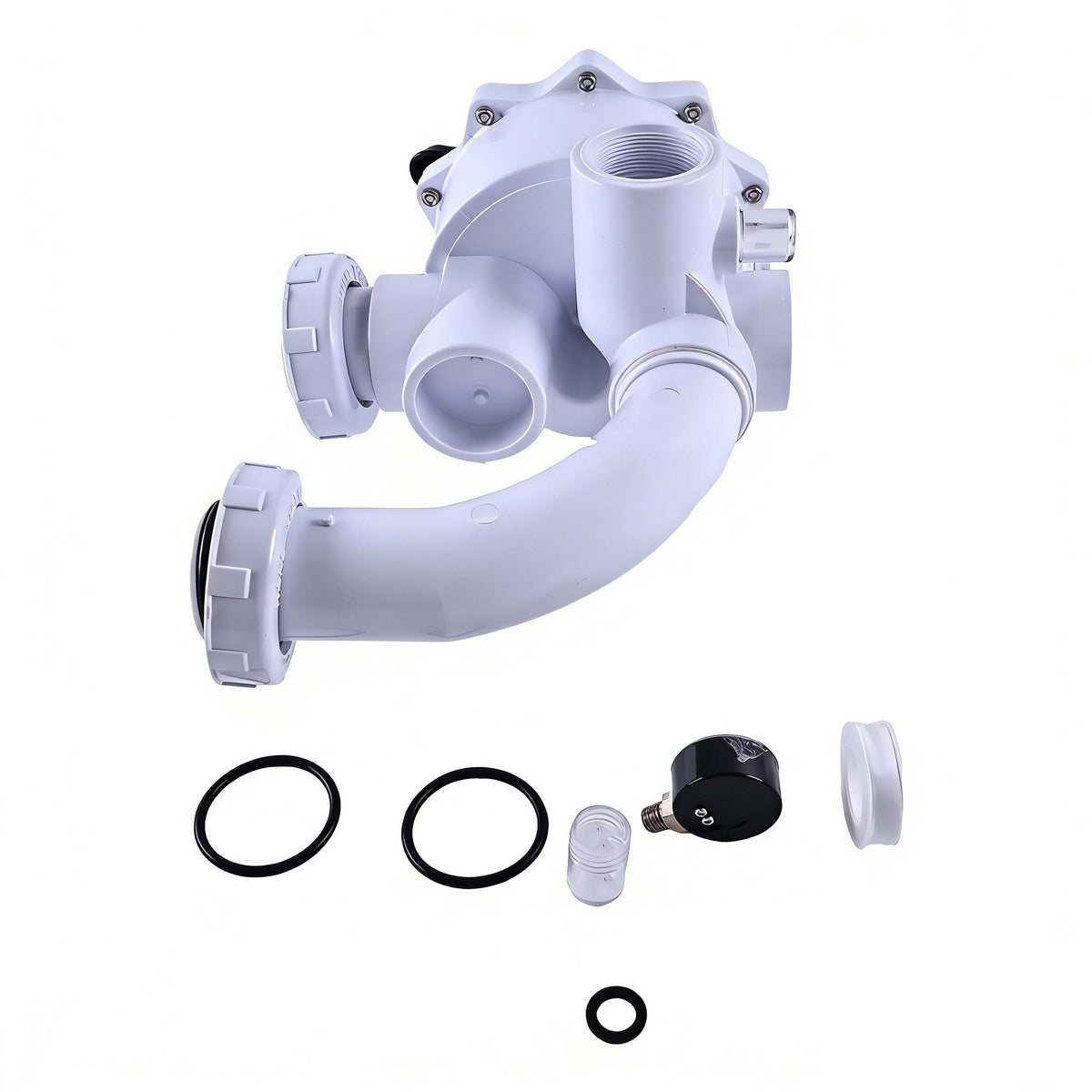 2-Inch Threaded Multiport Valve 261152 for Pentair FNS Nautilus Plus Pool And Spa DE Filter - KUDUPARTS