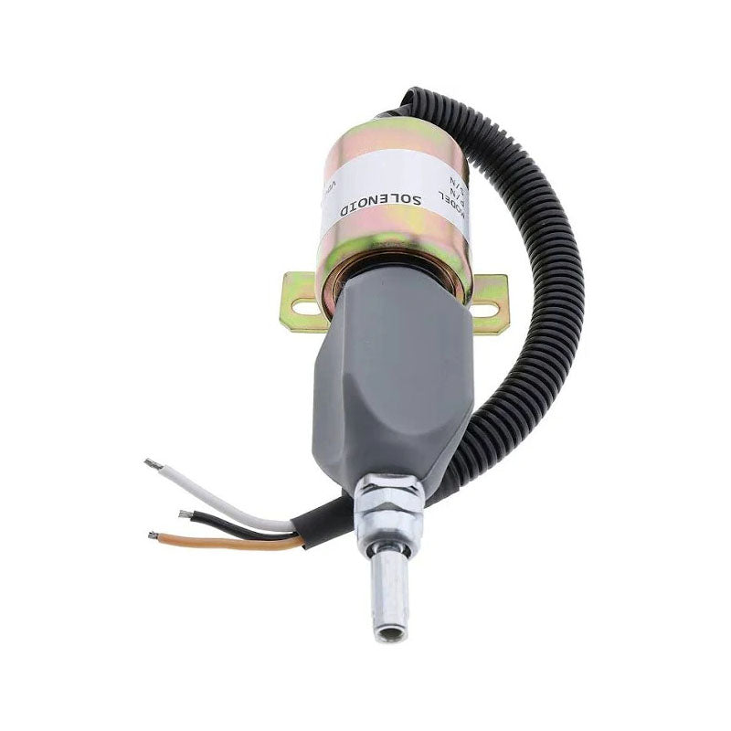 24V 3 Wires Stop Solenoid 600-815-7550 SA-4269-24 for Komatsu 4D102E-1 6D102E-1 4D95L-1 Engine WA320 WA320-3 D41E-6 GD355A-3 - KUDUPARTS