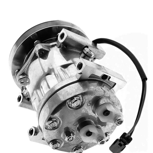SD7H13 A/C Compressor 47759181 for CASE Crawler Excavator CX130D CX160D CX180D CX210D CX230D CX240D CX250D CX300D - KUDUPARTS