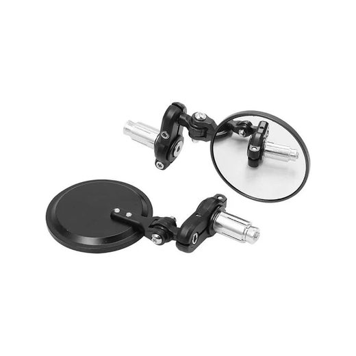 2 Pcs 7/8" 22mm Universal Aluminum Round Rearview Mirror for ATV Quad Scoter Scooter Mirrors Most Harley - KUDUPARTS