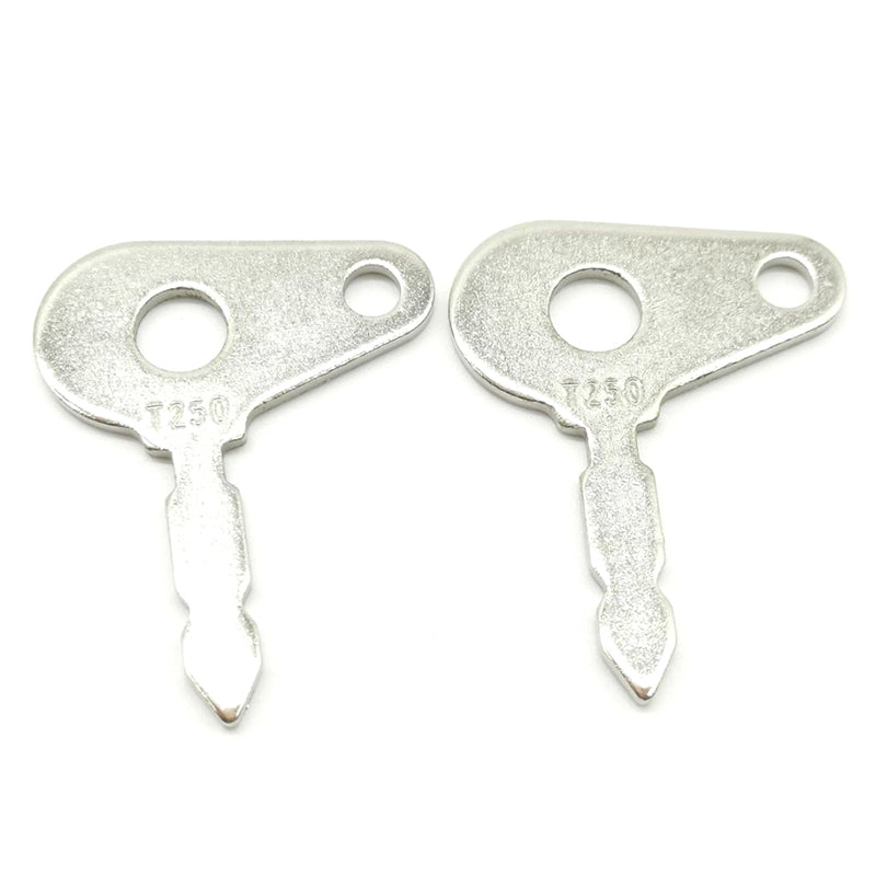 2Pcs Ignition Key T250 98800177 for Massey Ferguson Case JCB New Holland Ford Ship to US - KUDUPARTS
