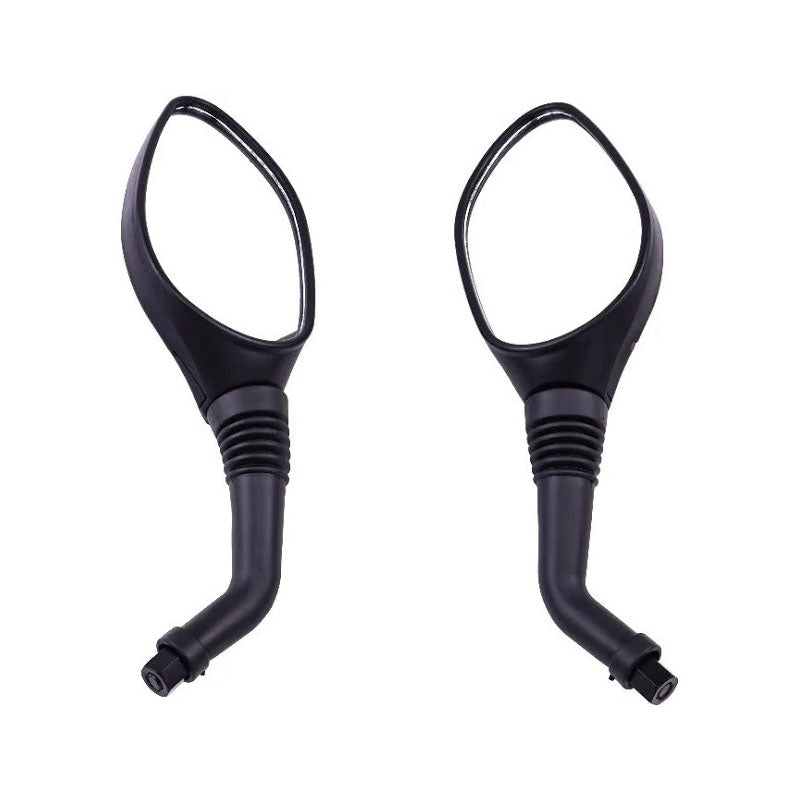 2 Pieces 8mm Black Universal Rear View Mirror for GY6 50cc 125cc 150cc 250cc Scooter Moped Motorcycle - KUDUPARTS