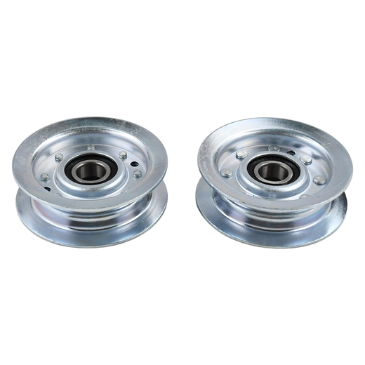 2 Pieces Flat Idler Pulley GY22172 for Briggs & Stratton Engine 441577 445577 44M777 John Deere Tractor S100 S160 X105 X110 X140 - KUDUPARTS