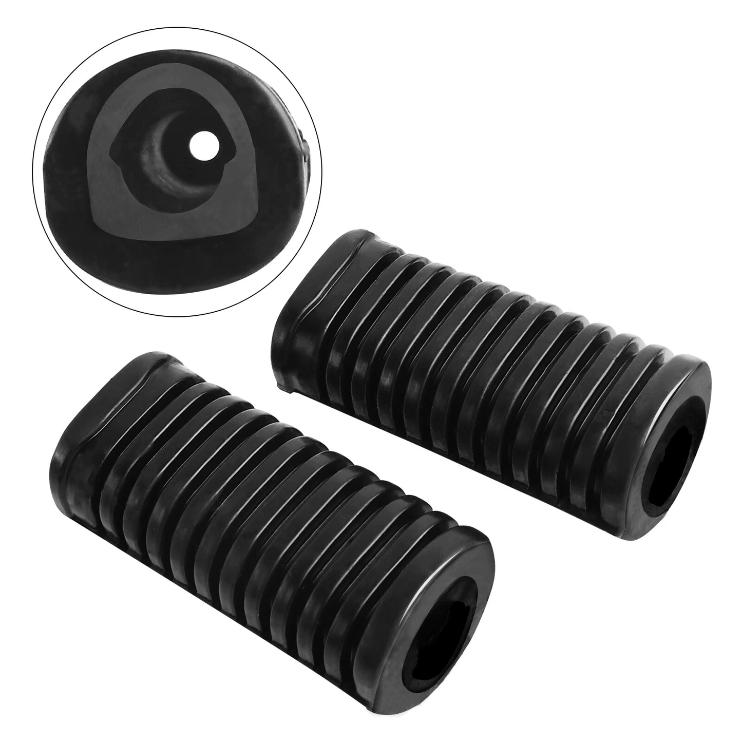 2 repose-pieds en caoutchouc 50661-310-000 pour motos Honda CL90, CT90, CL100S, SL90, CB100 et CB550K