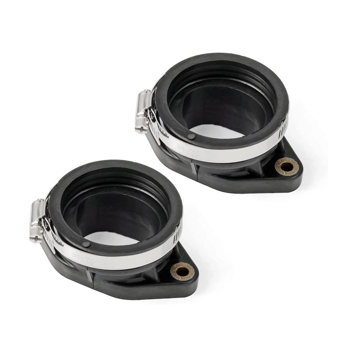 2 Pieces Throttle Body Intake Manifold Boot Adapter 1205301 1204490 for Polaris RZR Ranger XP 900 2011-2019 - KUDUPARTS