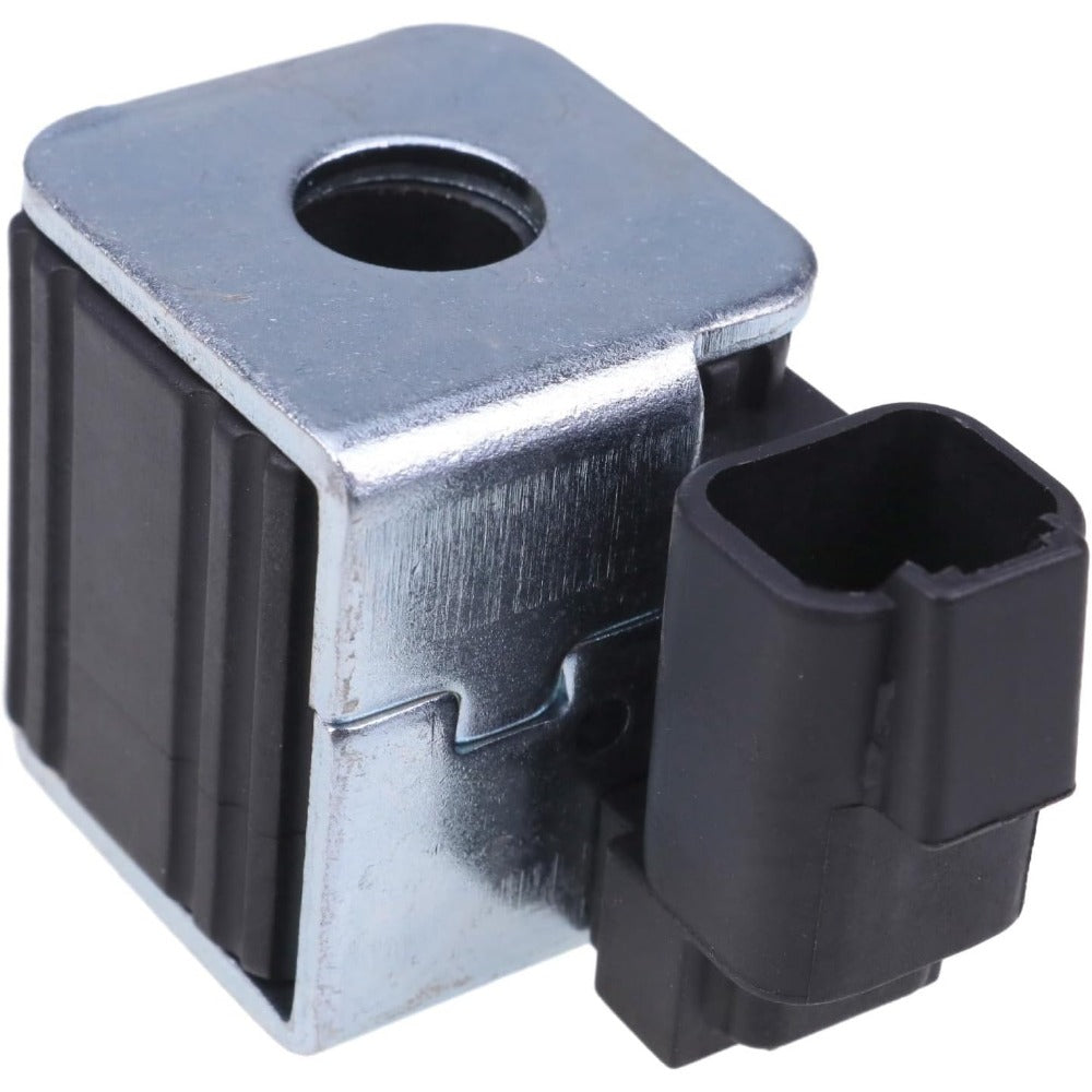 Solenoid Valve Coil AT393257 for John Deere Engine 4045 6068 6090 6135 Excavator 130G 180GLC 250G 300GLC - KUDUPARTS