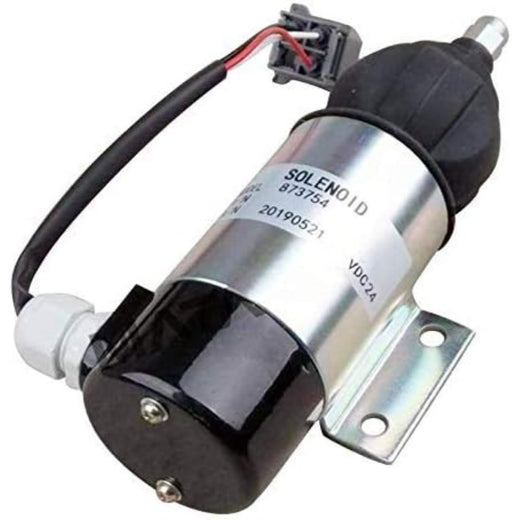 Fuel Shutdown Solenoid 872805 1318039 1318042 881969 for Perkins 2006 3008 3012 Volvo Penta TAMD61A Engine 24V - KUDUPARTS