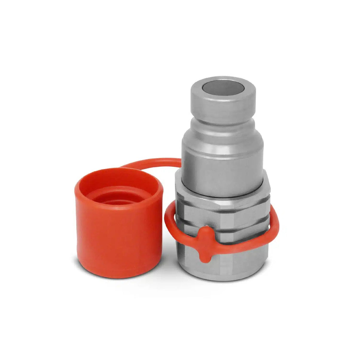 3/4" SAE Thread 1/2" body Flat Face Quick Connect Coupler Set for Bobcat Skid Steer Caterpillar John Deere CASE Volvo Gehl Kubota - KUDUPARTS