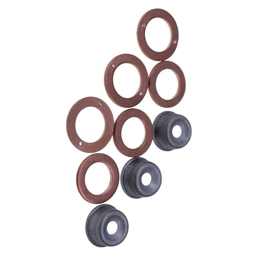3 Cylinder Injector Seal Kit with Heat Shield 19077-53650 for Kubota Engine 05 03E V3 - KUDUPARTS