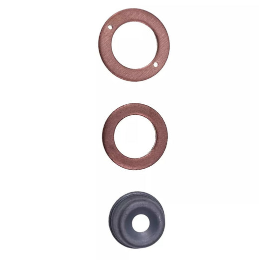 3 Cylinder Injector Seal Kit with Heat Shield 19077-53650 for Kubota Engine D662 D722 - KUDUPARTS