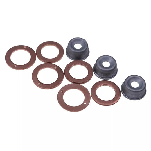 3 Cylinder Injector Seal Kit with Heat Shield 19077-53650 for Kubota Engine D662 D722 - KUDUPARTS