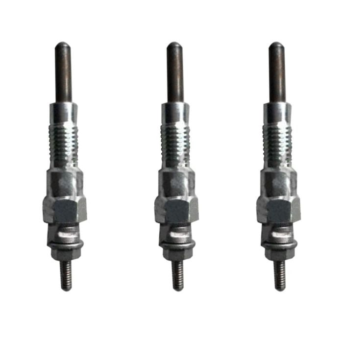 3 bujías incandescentes para inyector de combustible 6599047 para motor Kubota D750 Bobcat, minicargadora 220, 543, 553, 443, 453 y excavadora 320.