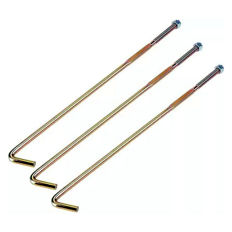 3 Piexes Battery Hold Down Rod J-Bolt Nut 11098G6 00571G2 602896 for EZGO Golf Cart RXV Electric 2008-up - KUDUPARTS
