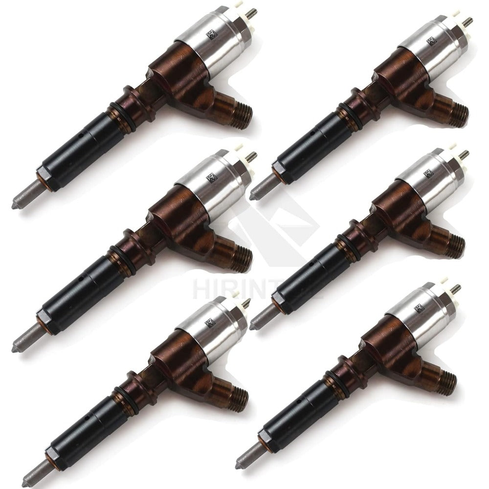 6 Pcs Fuel Injector 382-0480 for Caterpillar CAT Engine C6.6 - KUDUPARTS