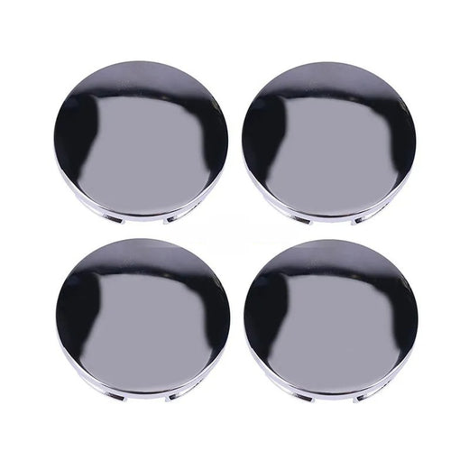 4 Aluminum Chrome Wheel Center Caps 1LB77SZ0AC 1LB77SZ0AB for Jeep Compass Patriot Grand Cherokee Wrangler - KUDUPARTS