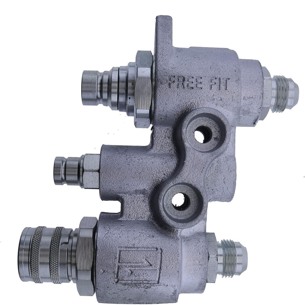 Faster 4BD4FH Hydraulic Manifold Quick Connect Flat Face Saturn Block Bobcat - KUDUPARTS