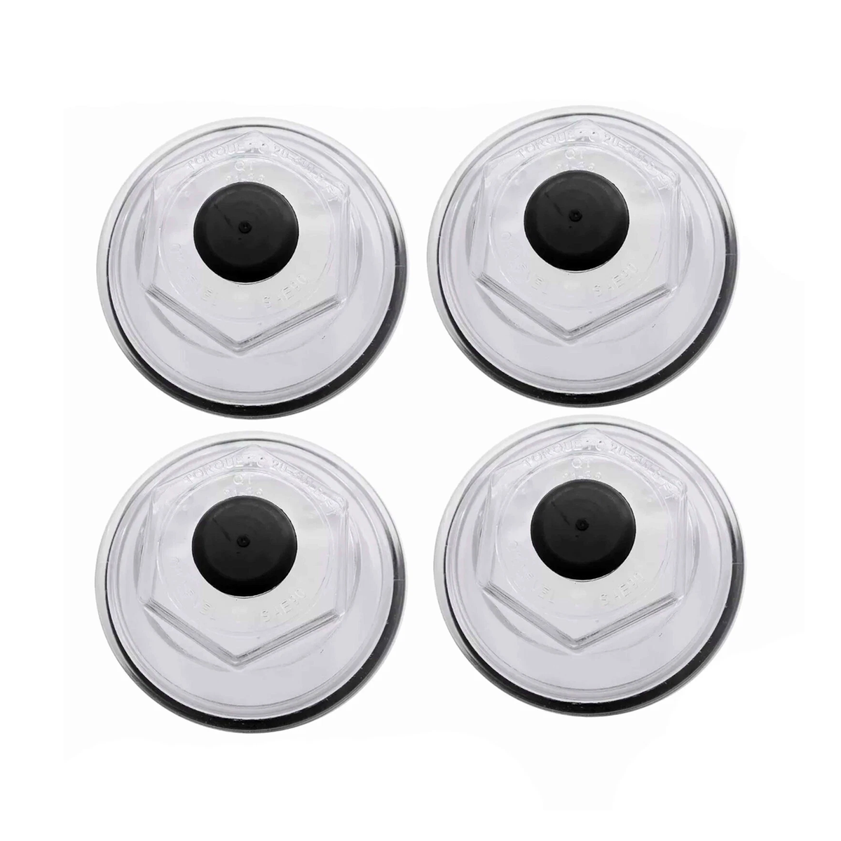 4 Oil Bath Caps 21-88 for Trailer Axle Dexter 9K 10K 8-415 430 After 2009 - KUDUPARTS