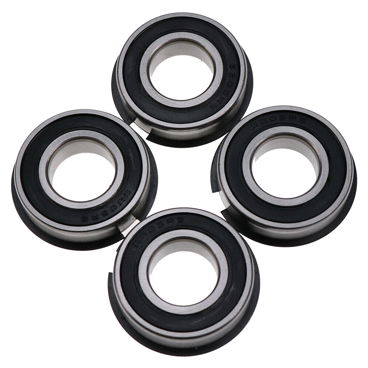 4 Pcs Wheel Bearing 05435700 6205-2RSNR AM102888 for Yanmar Engine 3TNV76 John Deere Tractor 318 332 322 420 430 425 445 455 GT242 - KUDUPARTS