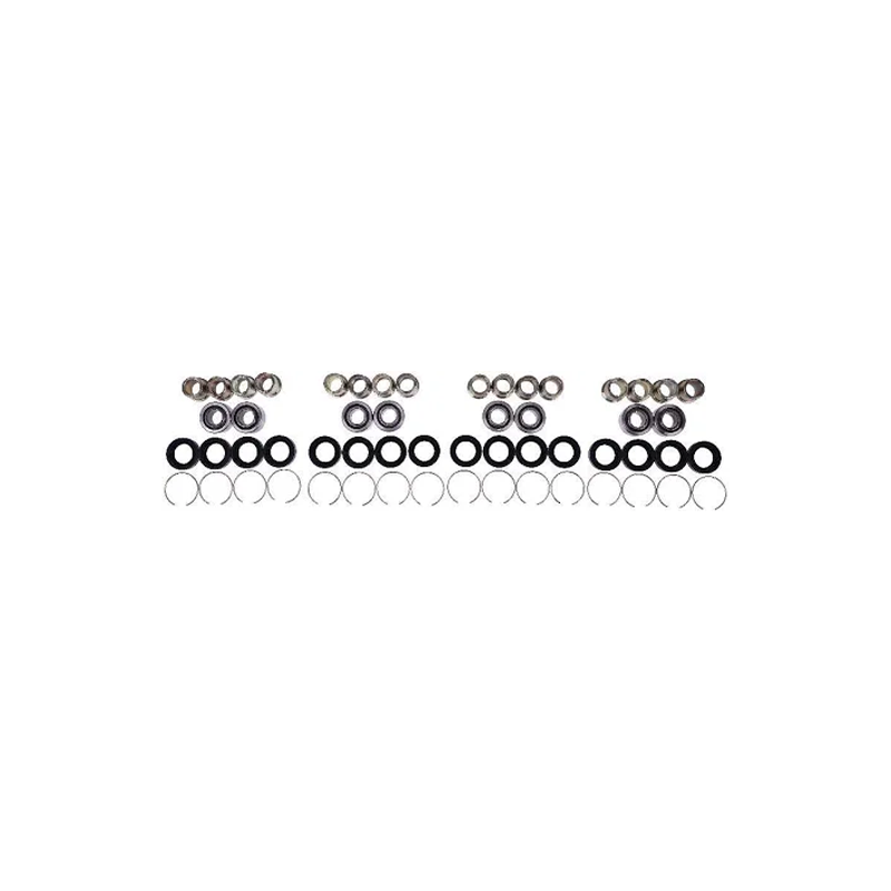 4 Sets A-Arm Bearing Bushing 91077-HB9-671 91077-HB9-672 for Honda FL400R TRX250X TRX300X TRX400EX TRX400X TRX450ER TRX450R - KUDUPARTS