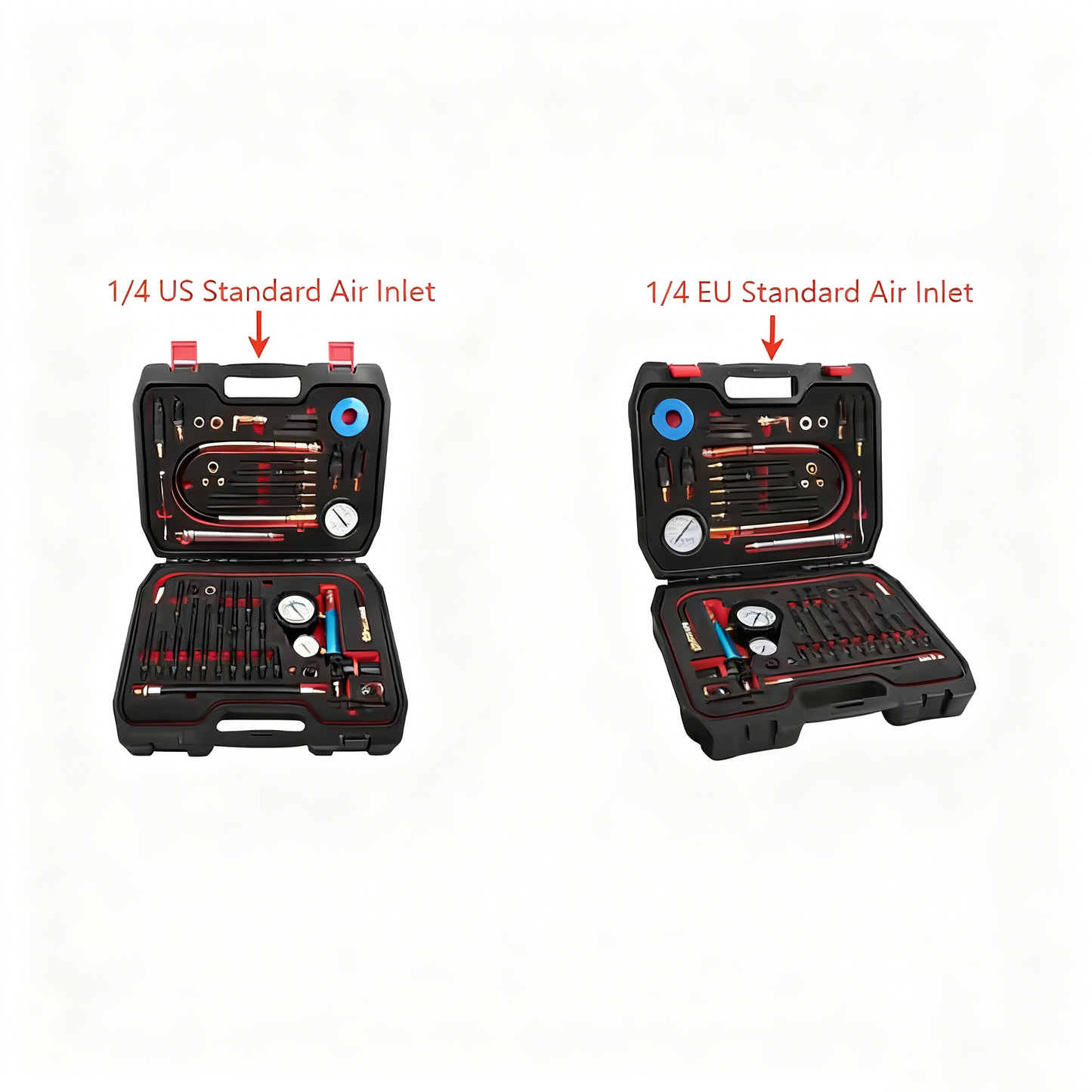 Kit de test de compression et d'étanchéité de 46 pièces pour moteur HDi TDCi à pompe d'injection
